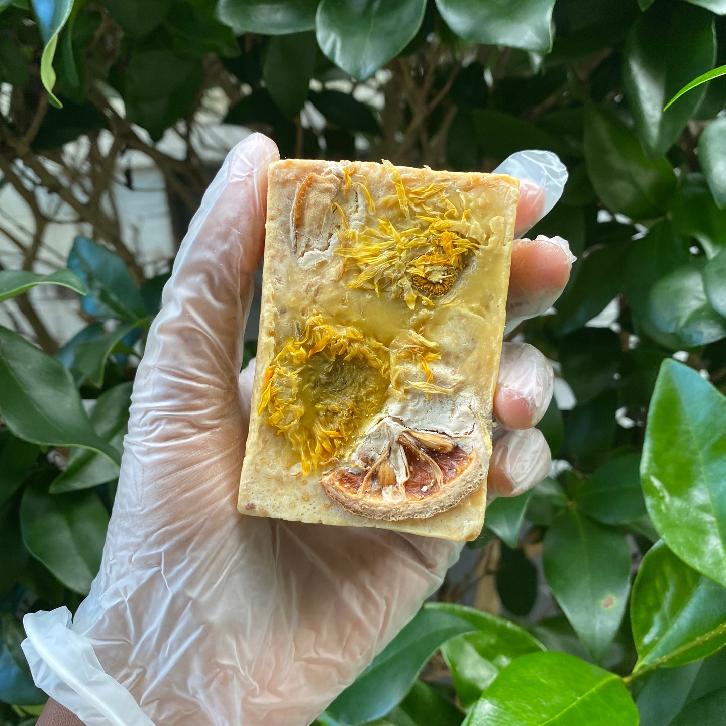 Orange Sunflowers Soap Bar