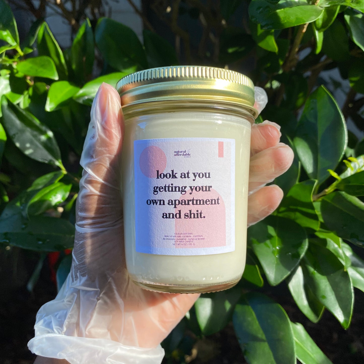 Look At You Getting Your Own Apartment And Shit Soy Candle | Clean Cotton