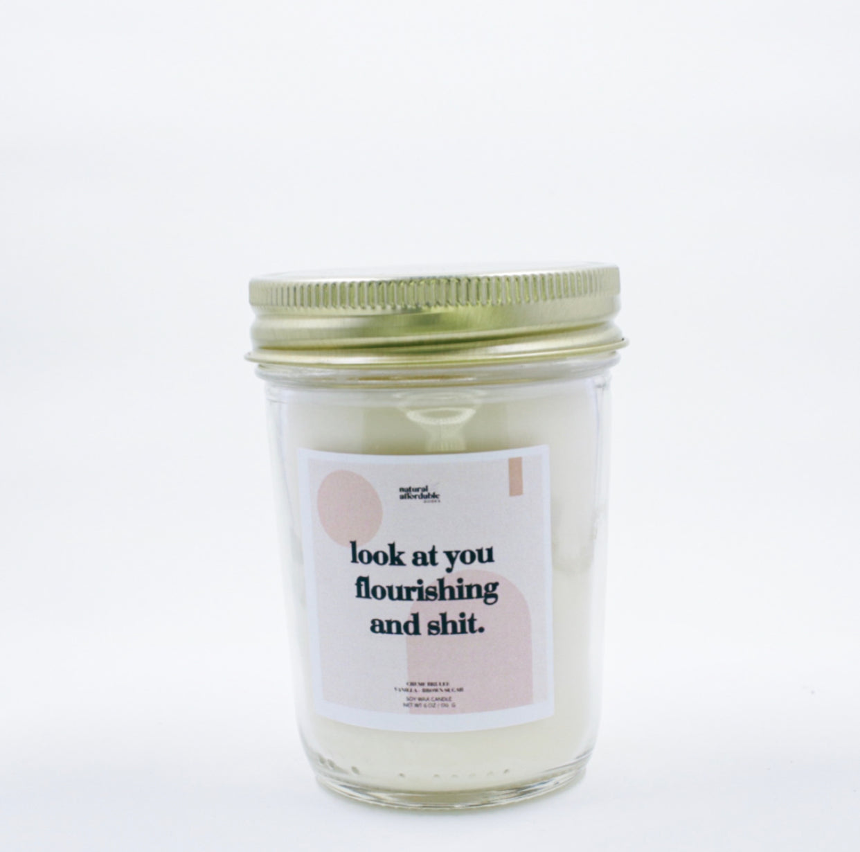 Look At You Getting It On Your Own And Shit Soy Wax Candle | Mahogany Teakwood